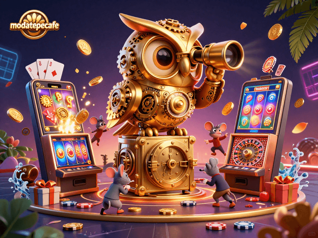 Spin to win at modatepecafe with the golden owl and exciting slot machines!