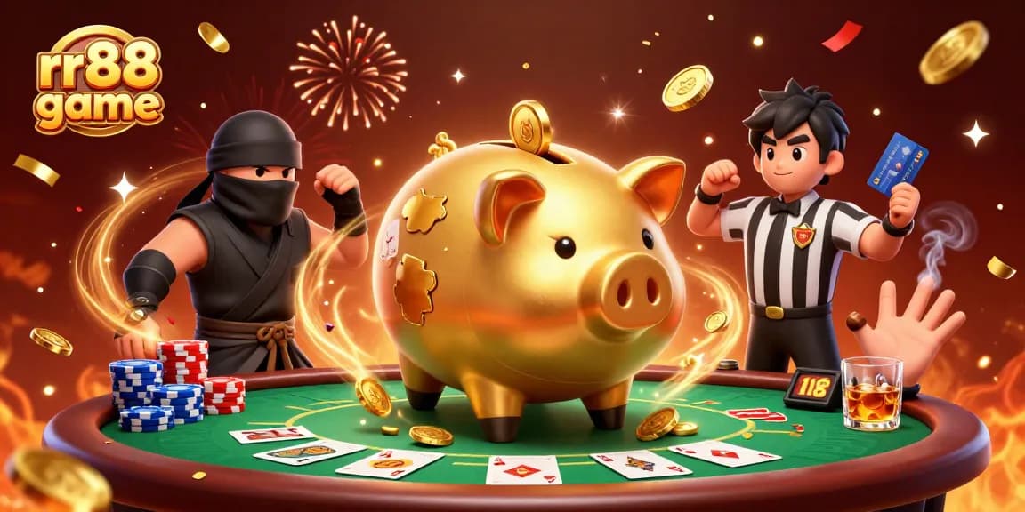Engage in exciting rr88 game with dynamic characters in a vibrant casino scene.