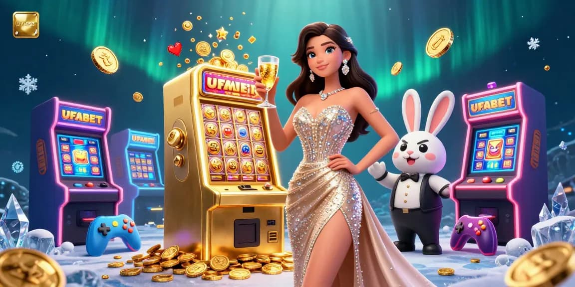 Play exciting slots with UFABET while enjoying a glamorous casino atmosphere featuring rich visuals and dynamic gaming elements.