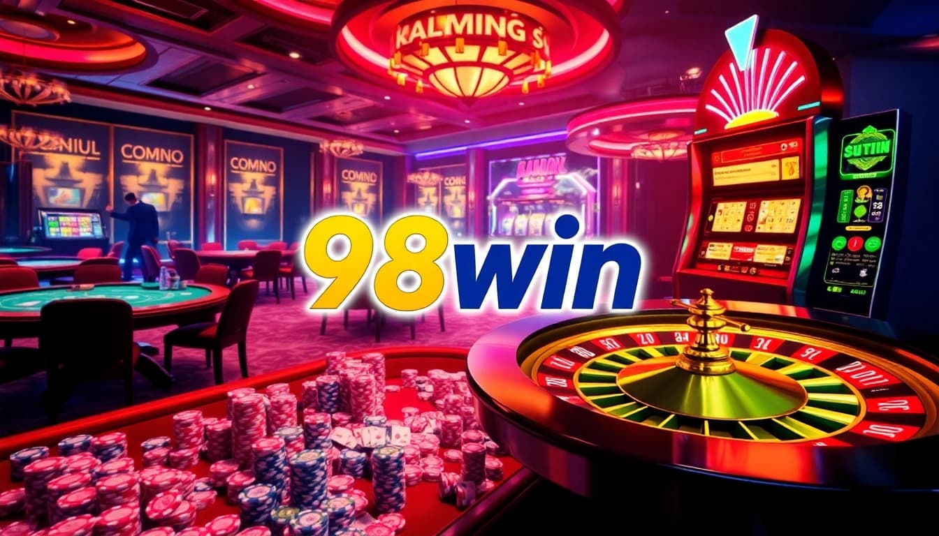 Join the excitement at 98win with vibrant casino elements and thrilling games.