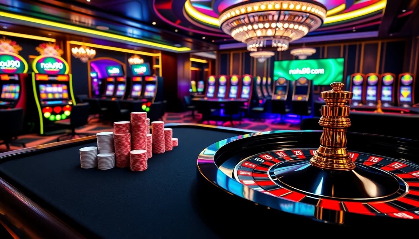 Experience the thrill at nohu90 com with vibrant casino gaming and luxurious atmosphere.