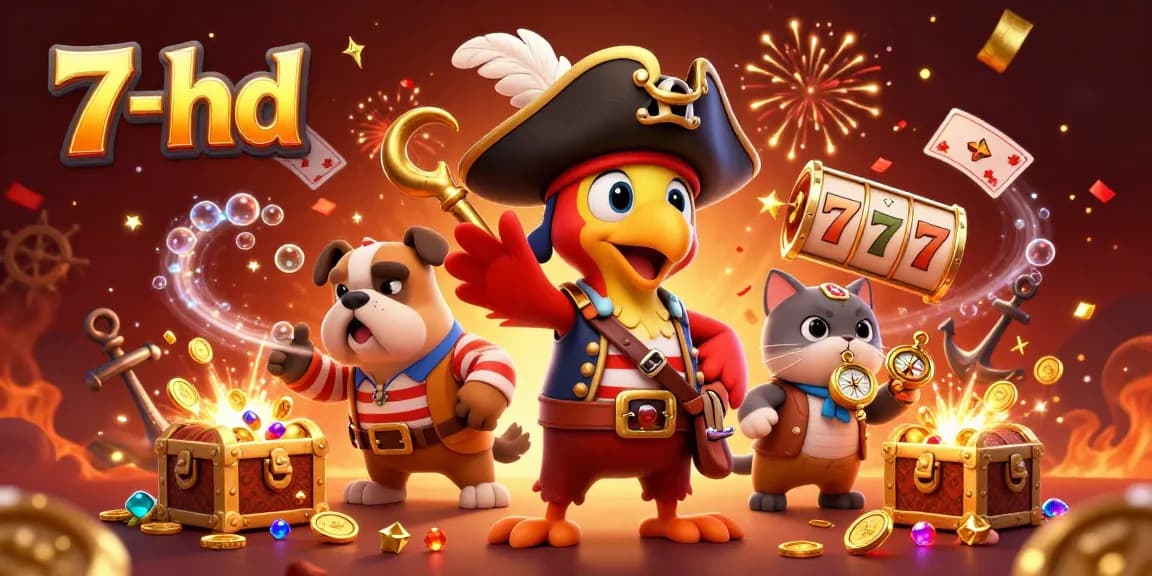Experience the thrill of 7-hd with captivating 3D casino characters and vibrant gaming elements.