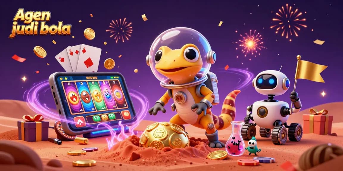 Experience thrilling action with agen judi bola in a vibrant 3D casino universe with characters and games.