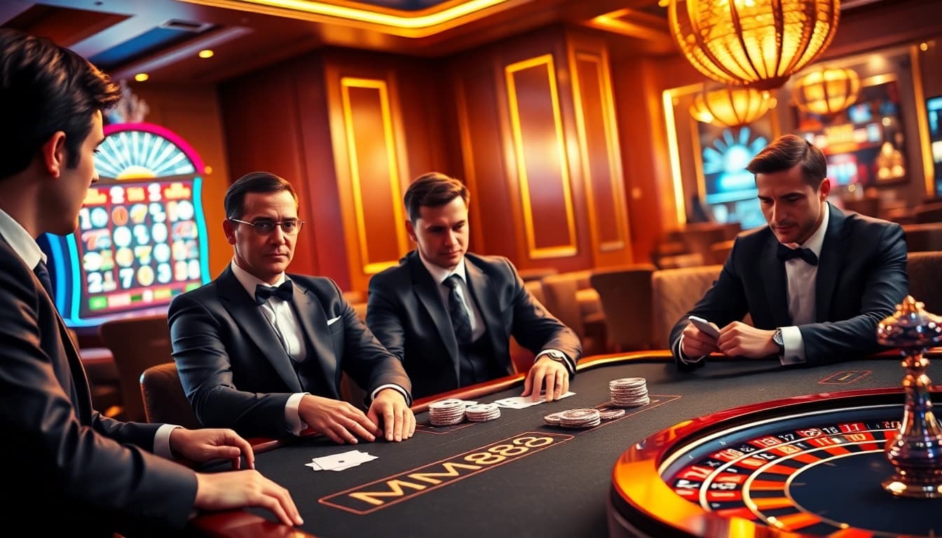 Experience MM88 HOW with exciting casino gaming atmosphere featuring poker and roulette.