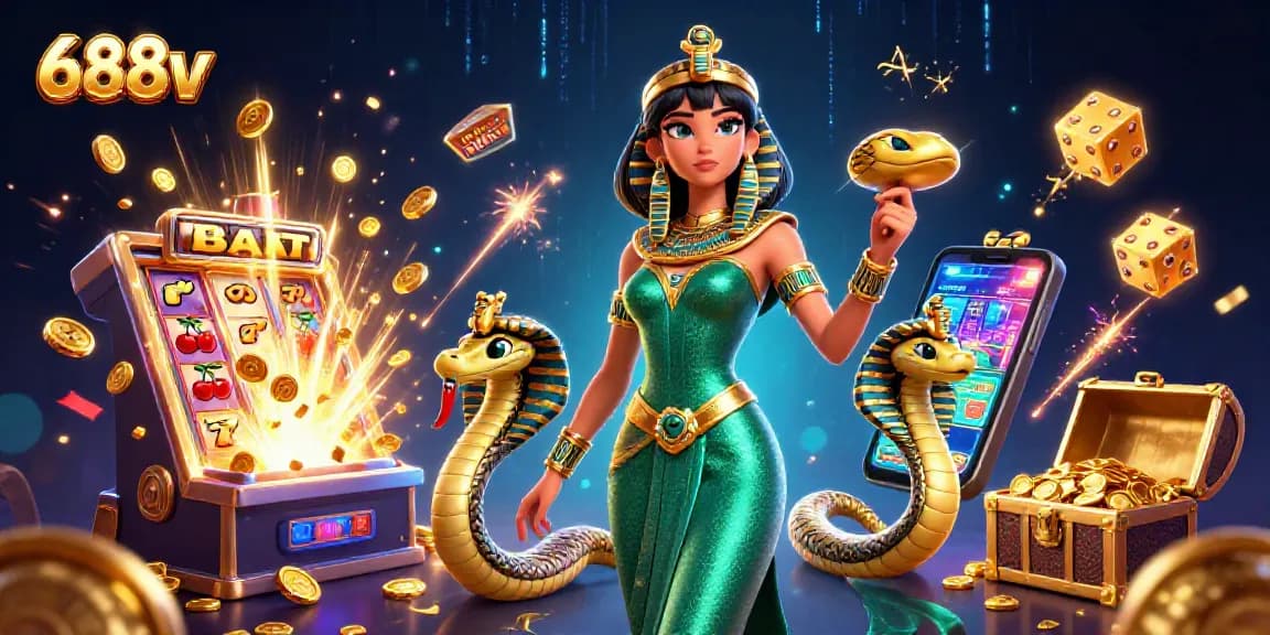 Experience the thrilling 688v jackpot explosion with stunning visuals and dynamic casino elements.