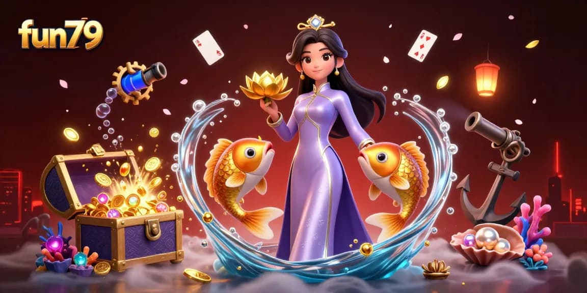 Experience fun79's exhilarating gameplay with the vibrant Asian theme and rich gaming elements.