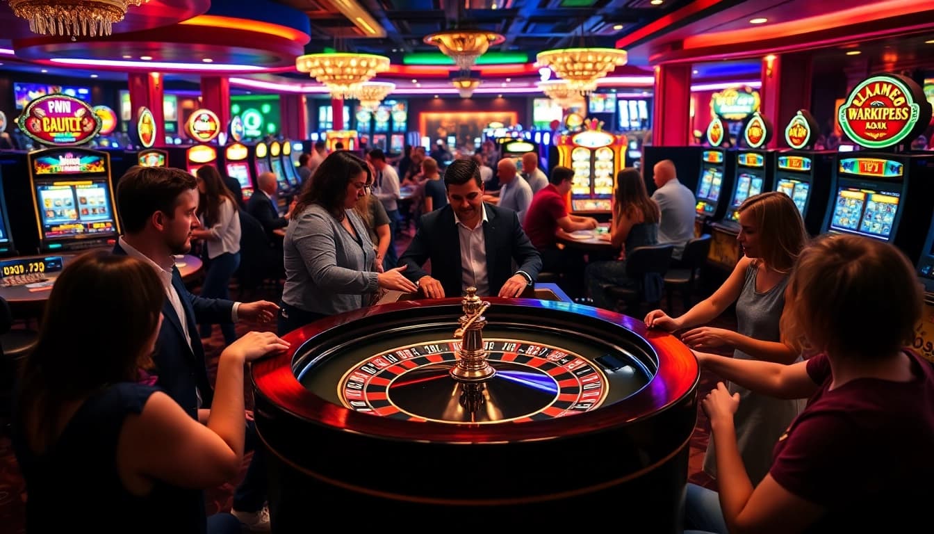 Experience the thrill of the sg online casino with vibrant gaming and excitement in a lively atmosphere.