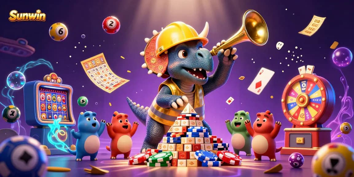 Play and win big at Sunwin with immersive games featuring vibrant casino elements.