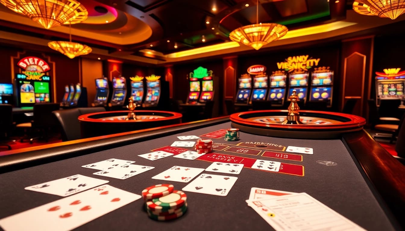 Engage in the thrilling xx88 game with a vibrant online casino scene showcasing gameplay.