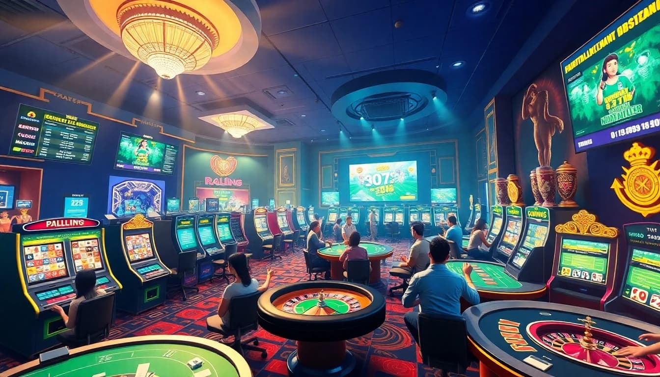 Exciting virtual casino experience at UU88 nhà cái with vibrant games and users.
