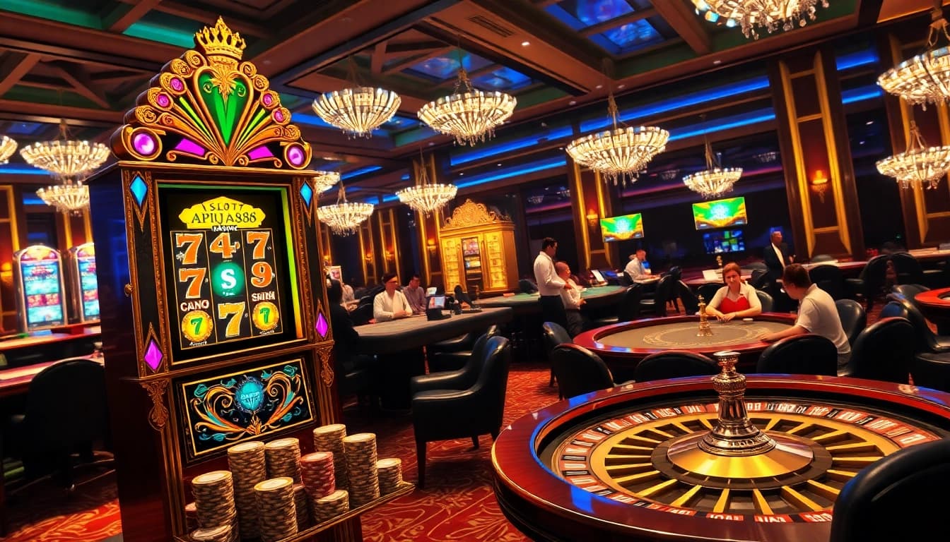 Play exciting games at the slot apiraja88 with vibrant casino visuals and thrilling gameplay.
