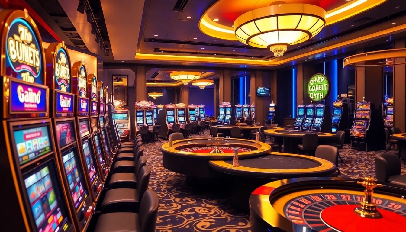 Engaging players at 7hh slot machines in a vibrant online casino atmosphere.