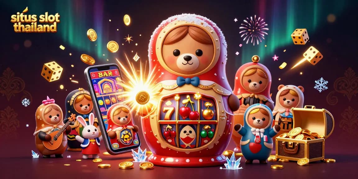 Experience thrilling wins at situs slot thailand with an exciting 3D casino scene packed with fun!