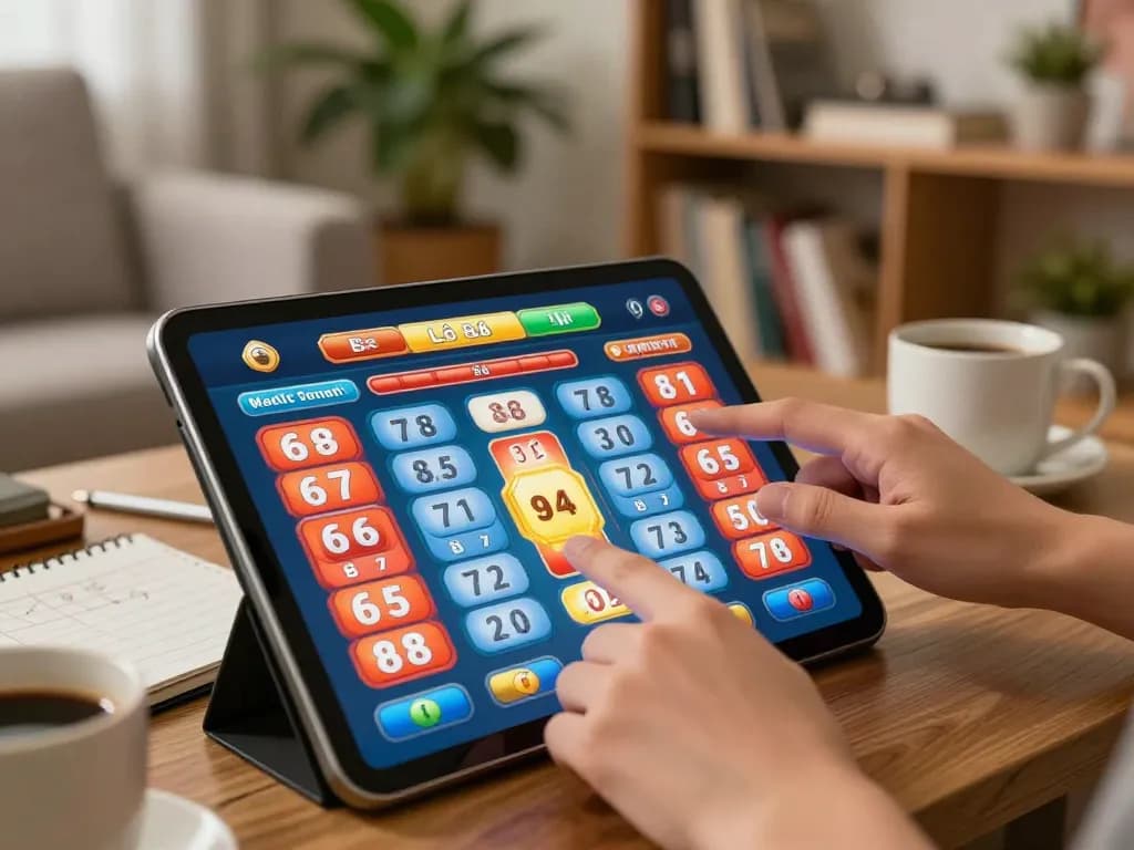 Exciting online lô đề uy tín game action on tablet with strategic betting interface visible