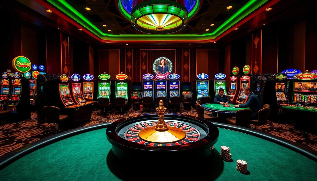 Experience thrilling gameplay at https://xx88casino.com with vibrant tables, poker chips, and engaging players.