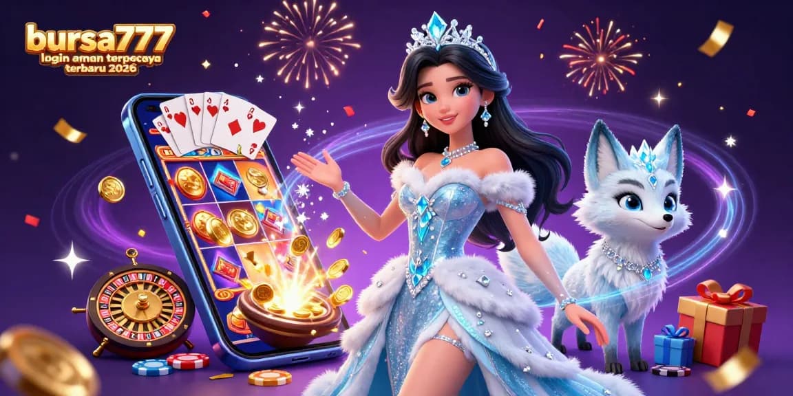 Spin and win at bursa777 login aman terpercaya terbaru 2026, featuring vibrant slot games and dazzling jackpots.