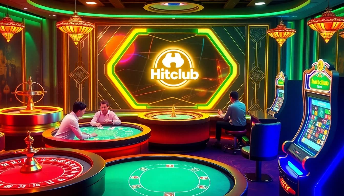Cổng game Hitclub offers exciting card games and slot machines in a vibrant online casino.