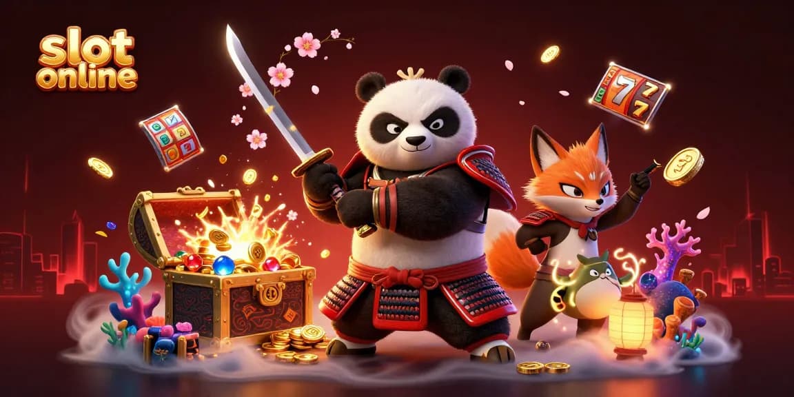 Experience thrilling slot online action with vibrant visuals and captivating characters in this dynamic scene.