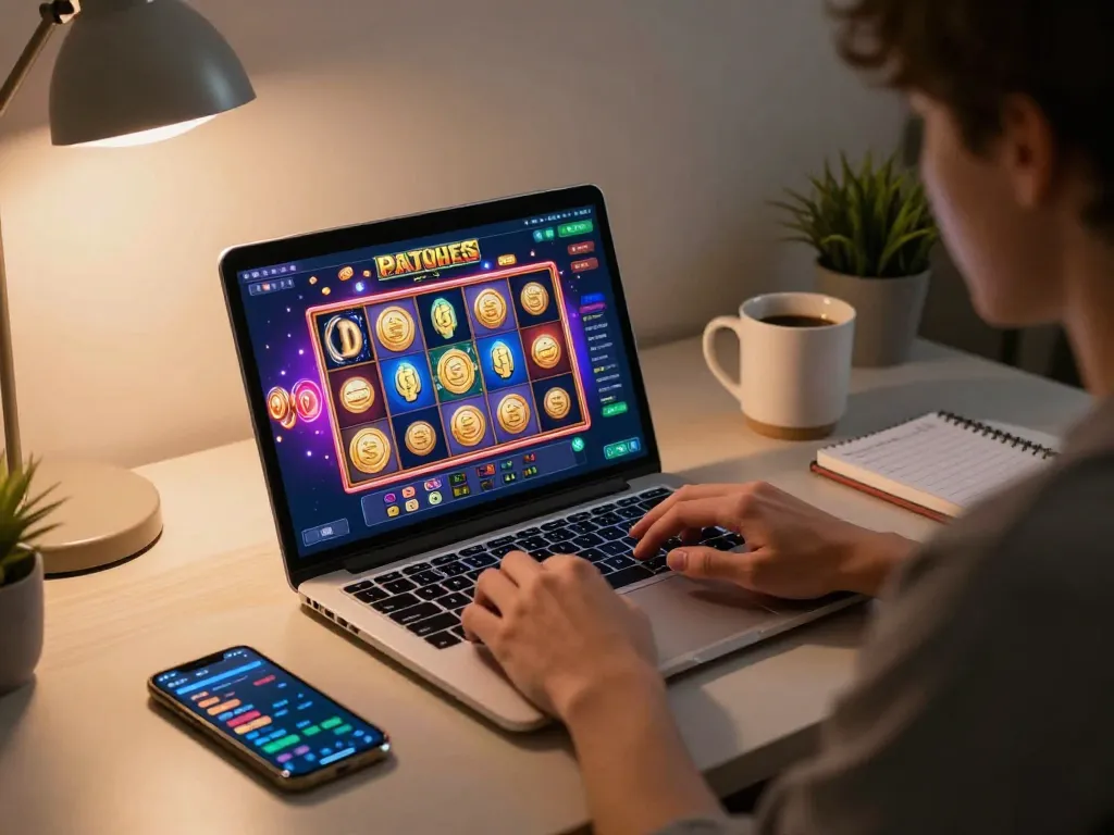 Experience exciting gameplay on trang chủ fly88 with a modern setup showcasing online slot machines.