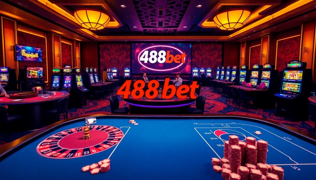 Experimenta emociones de juego en 488bet con mesas dinámicas, ruleta y máquinas tragamonedas.