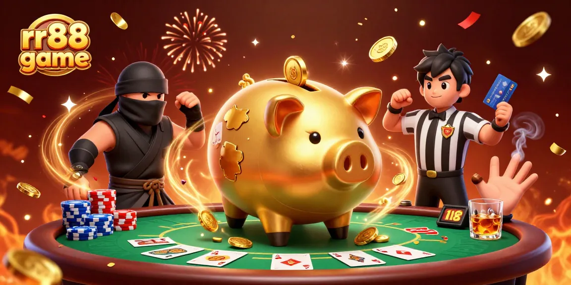 Engage in exciting rr88 game with dynamic characters in a vibrant casino scene.