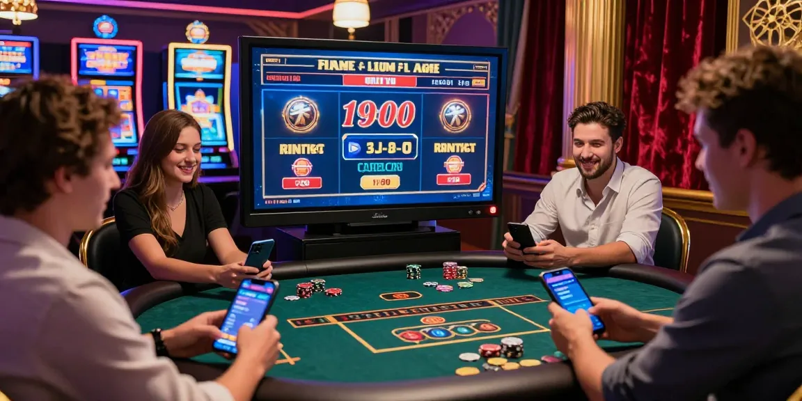 The lively atmosphere of players enjoying games at credit card casinos, highlighting https://eviz.org.uk.