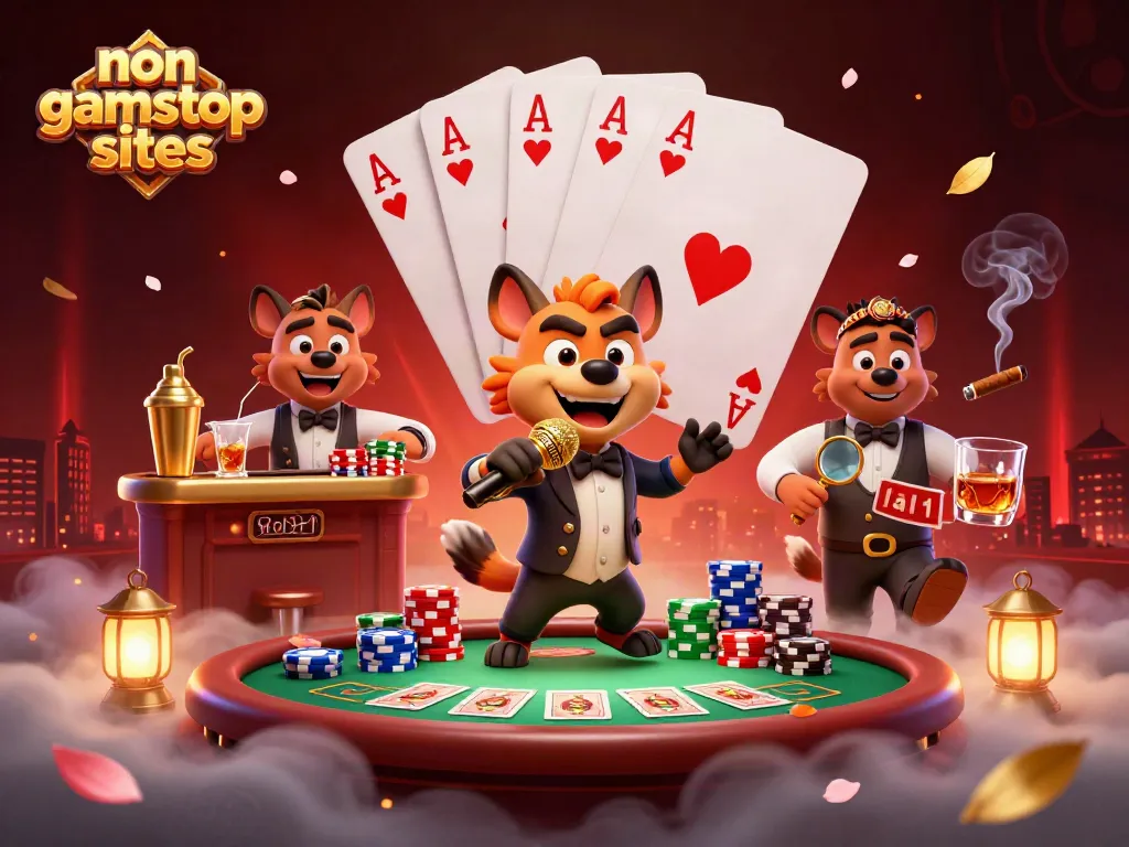 Experience fun at non gamstop sites in this vibrant comedy casino scene.