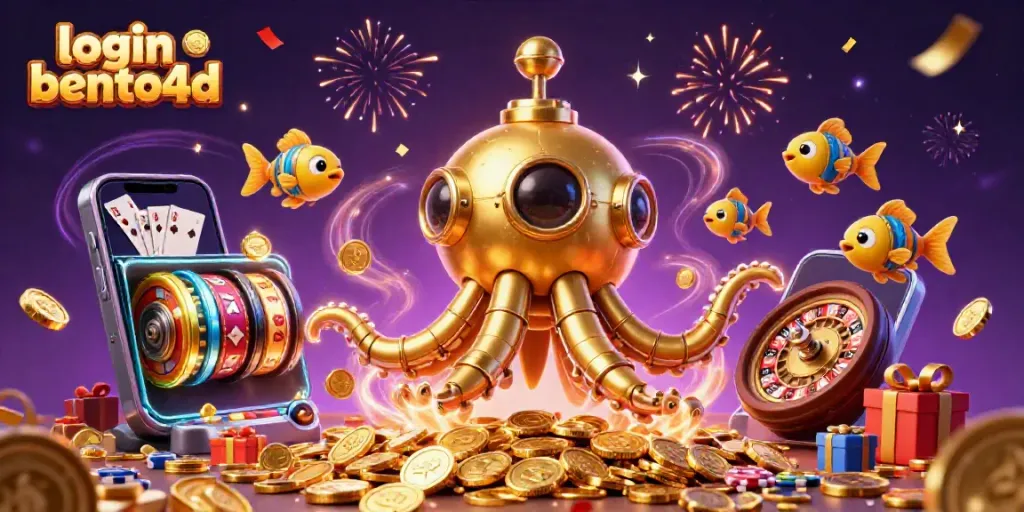 Experience thrilling gameplay with login bento4d in a vibrant 3D casino scene filled with action.
