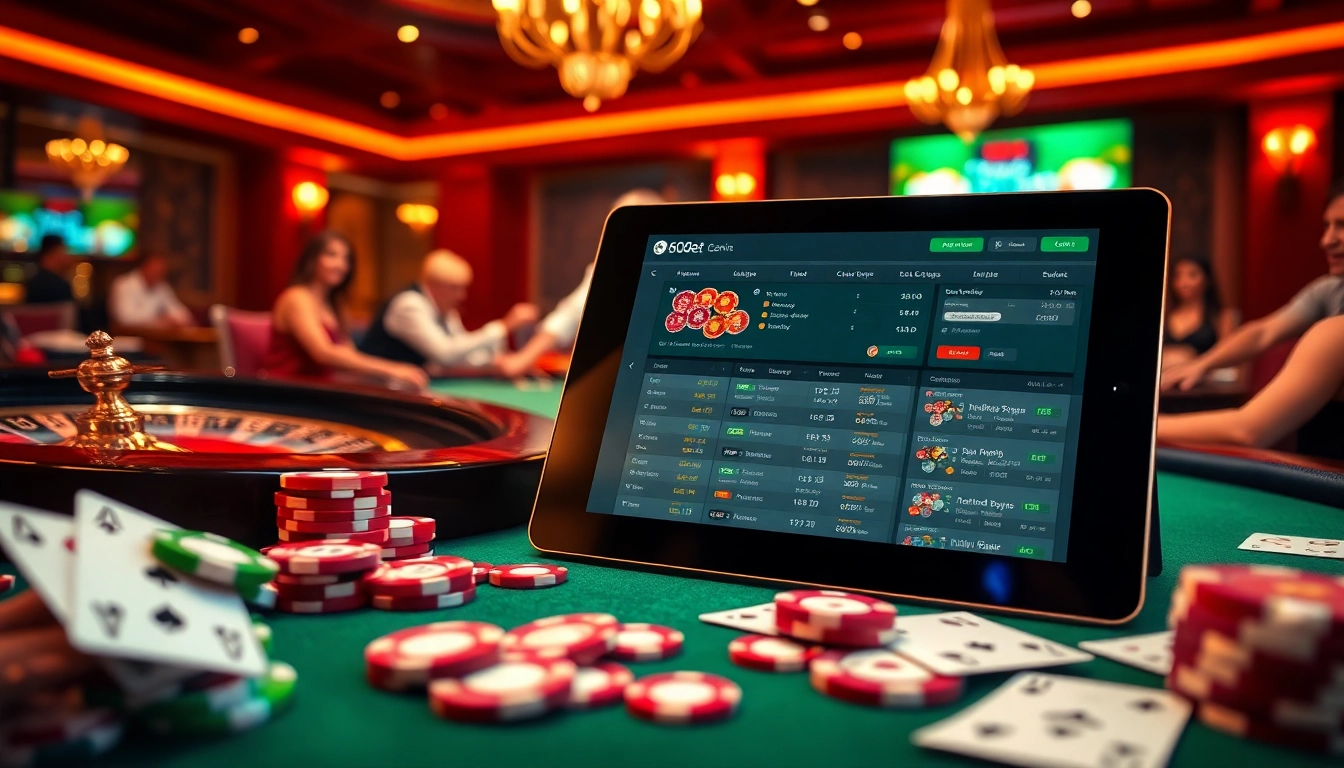 Experience the thrill of gambling on 600bet with engaging poker and casino visuals.