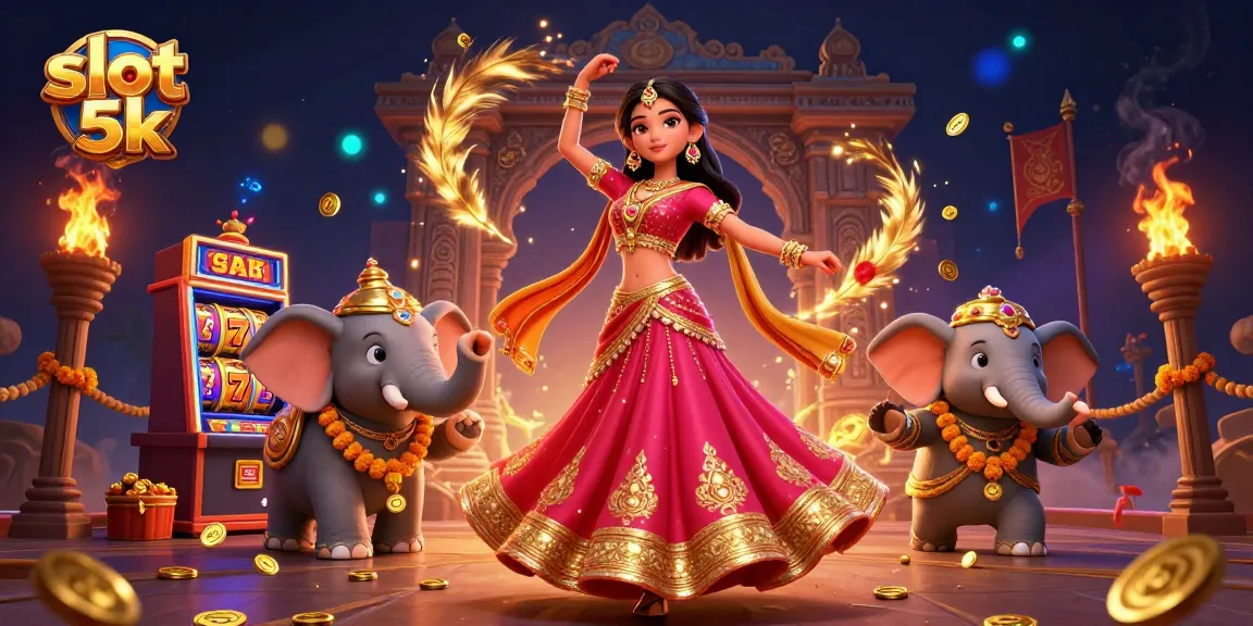 Spin to win big in the exciting world of slot 5k, featuring vibrant 3D characters and casino elements.
