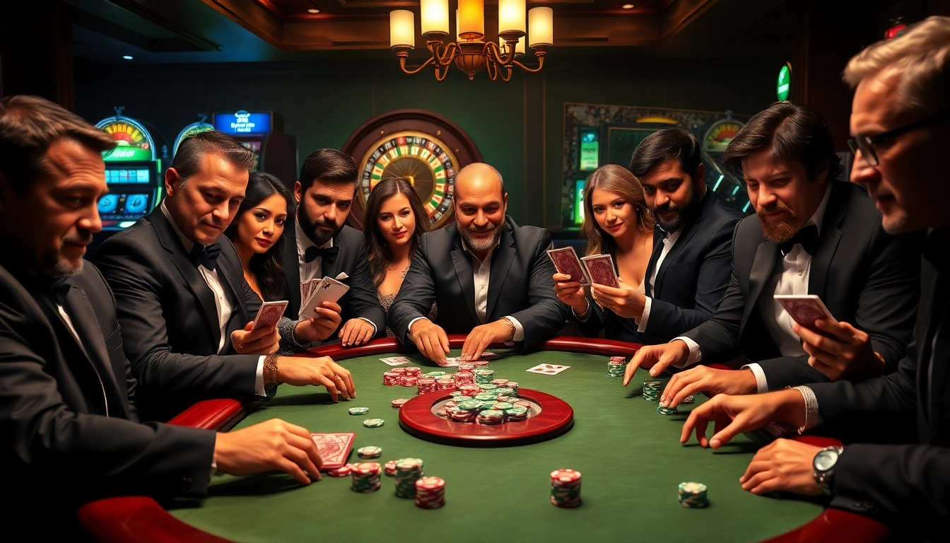 Experience thrilling poker action at 688v with vibrant chips and intense players.