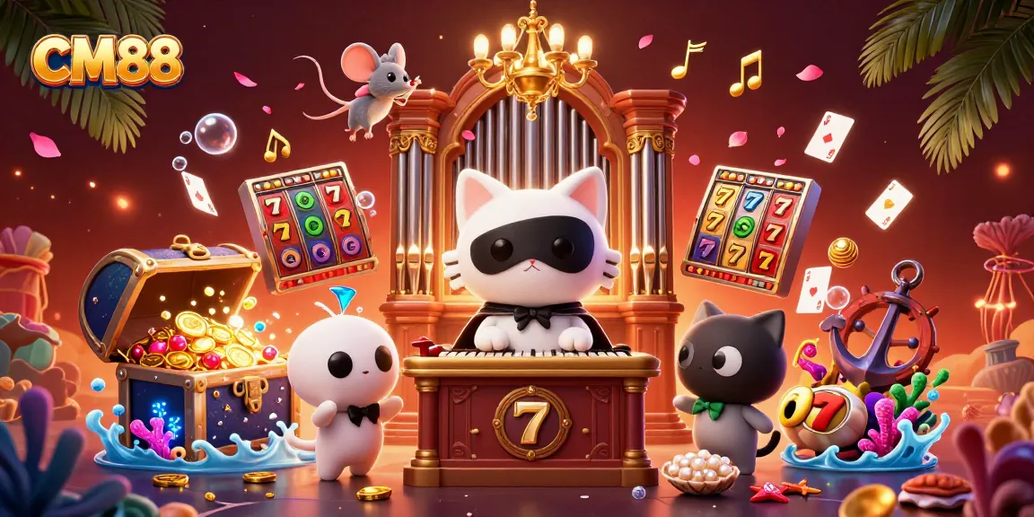 Experience thrilling wins at CM88 with a vibrant casino scene featuring exciting game elements.