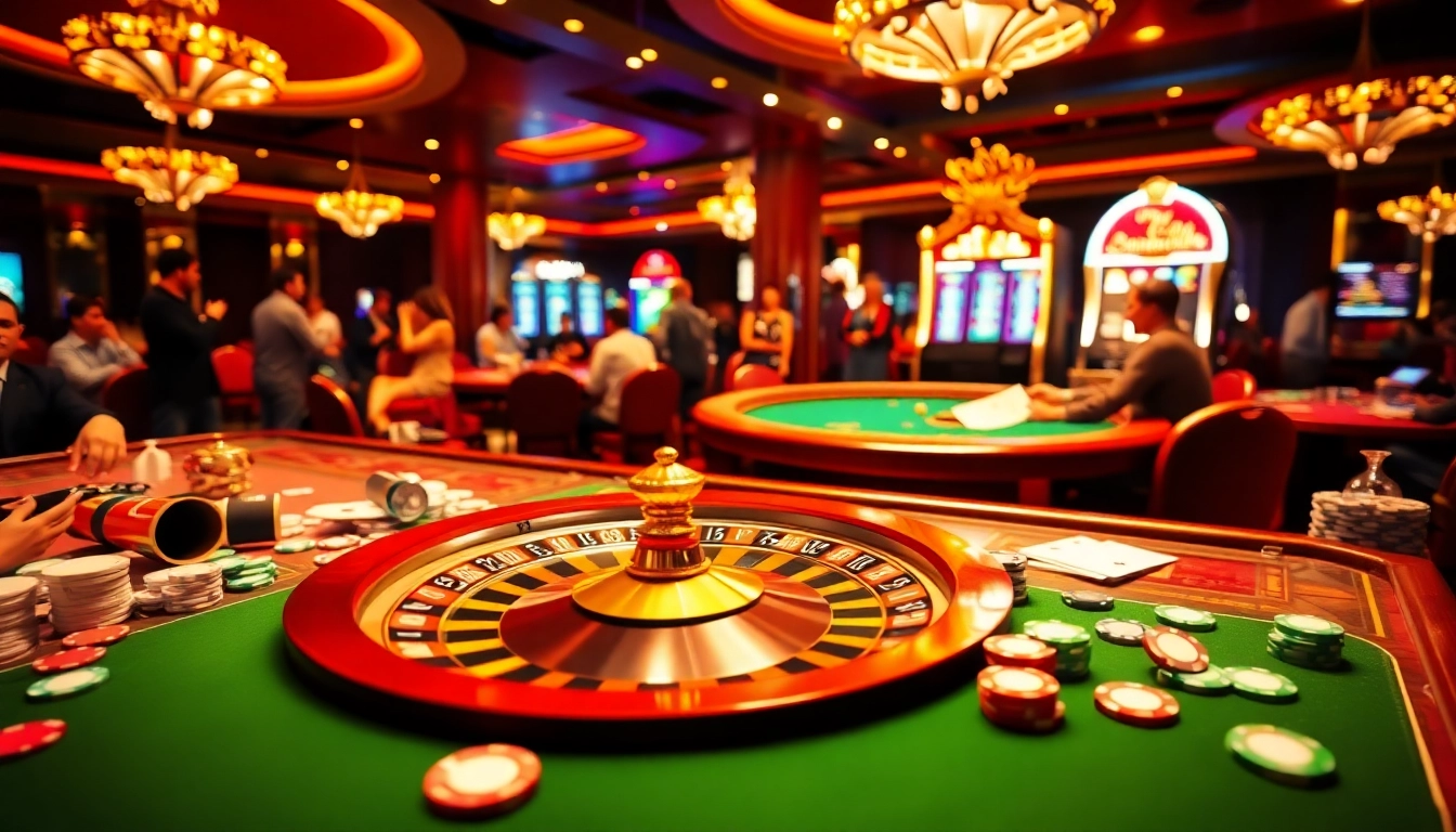 Players enthusiastically engaging with casino games at https://bem88i.com/, highlighting the thrill of winning.