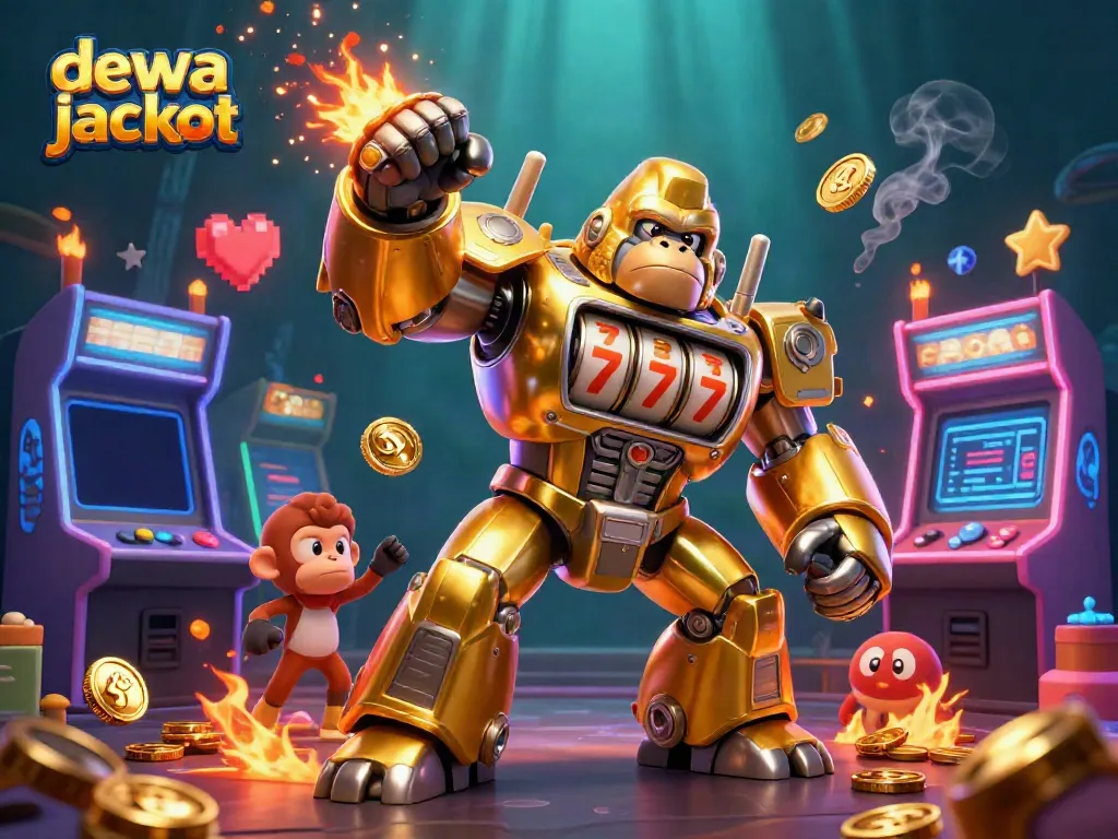 Permainan slot gacor dewa jackpot dalam ilustrasi 3D yang memukau dan kaya detail.