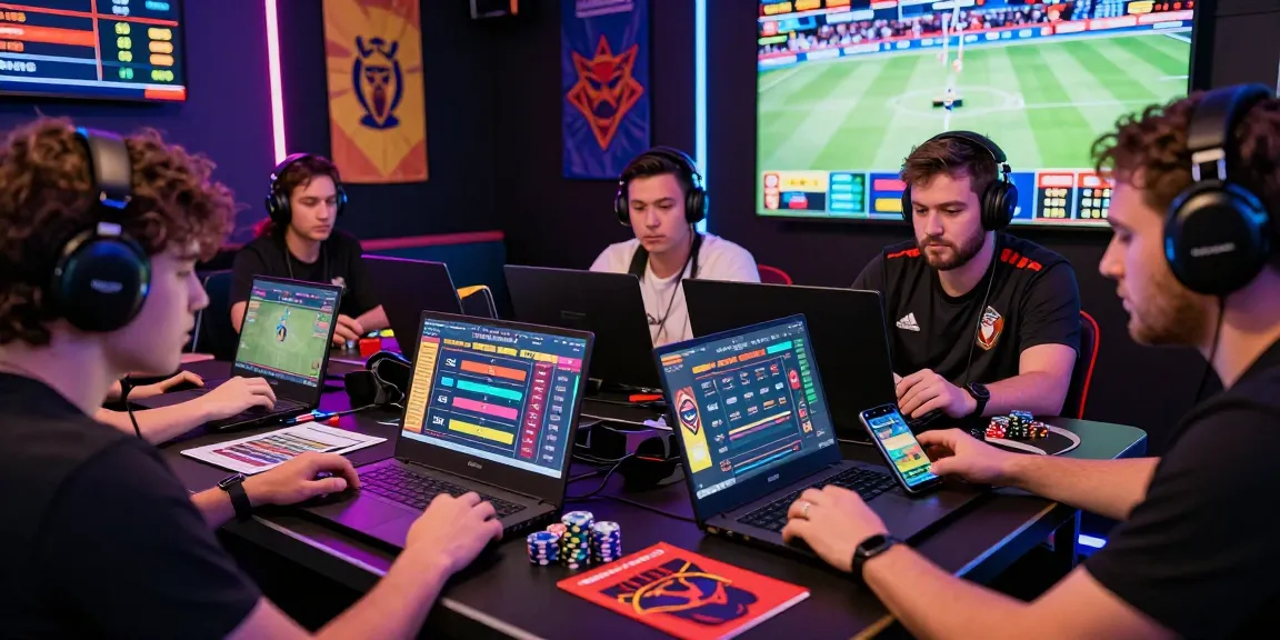 Gamers engaging with the Betebet online betting platform, showcasing excitement in a vibrant gaming environment.