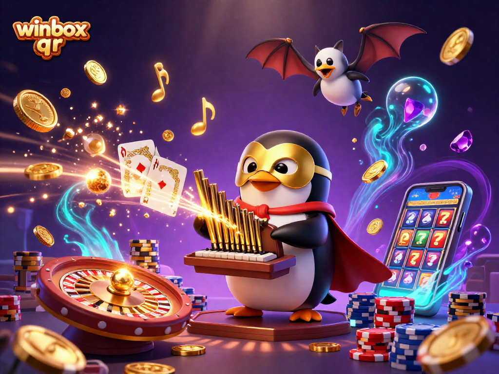 Experience winbox qr action with colorful casino elements lighting up the scene.