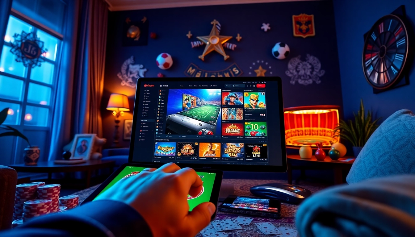 Experience the excitement of 8scom's online gambling interface with vibrant colors and engaging gaming elements.