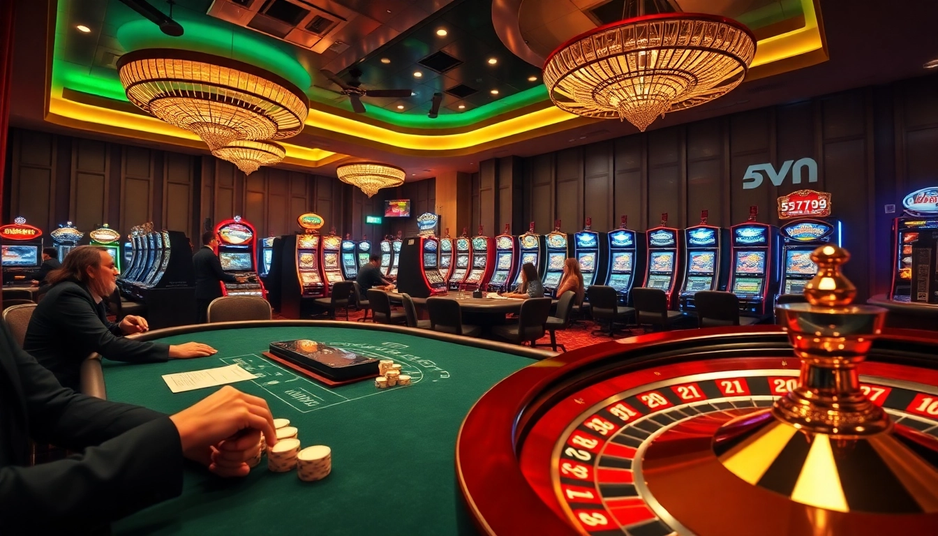 Experience the thrill of 5Z7779 com with engaging casino elements like poker tables and slots.