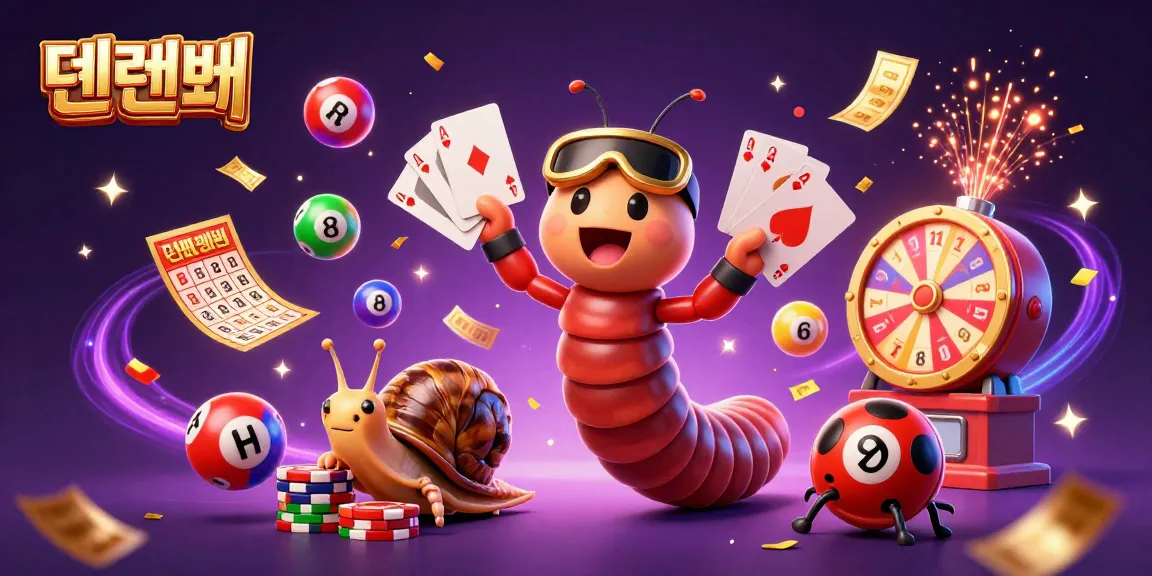 Experience the excitement with 텐텐벳 as colorful balls and festive elements surround a dynamic casino scene.