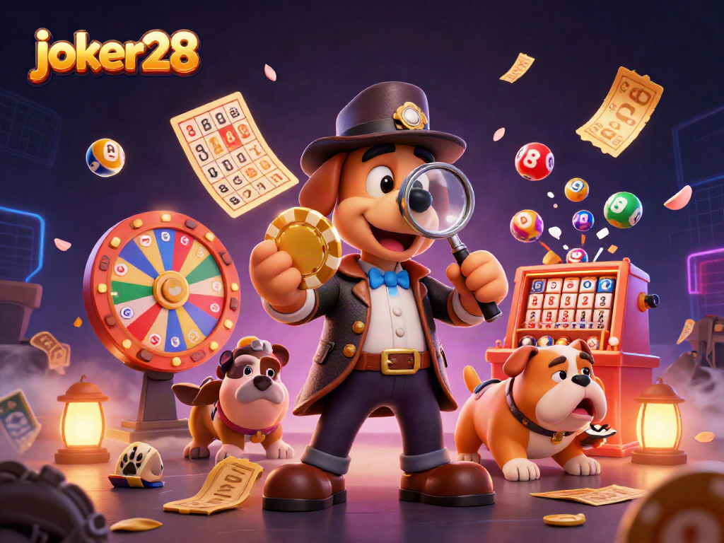 Menangkan lotere di joker28 dengan ilustrasi mendetail dari anjing pelacak dan bulldog yang beraksi.