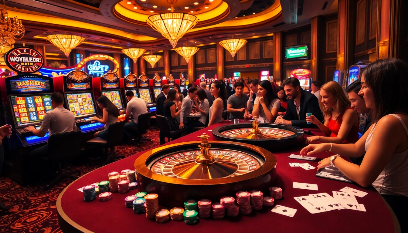 Gamblers enjoying a lively poker game at 32win32 casino, showcasing high-stakes excitement.