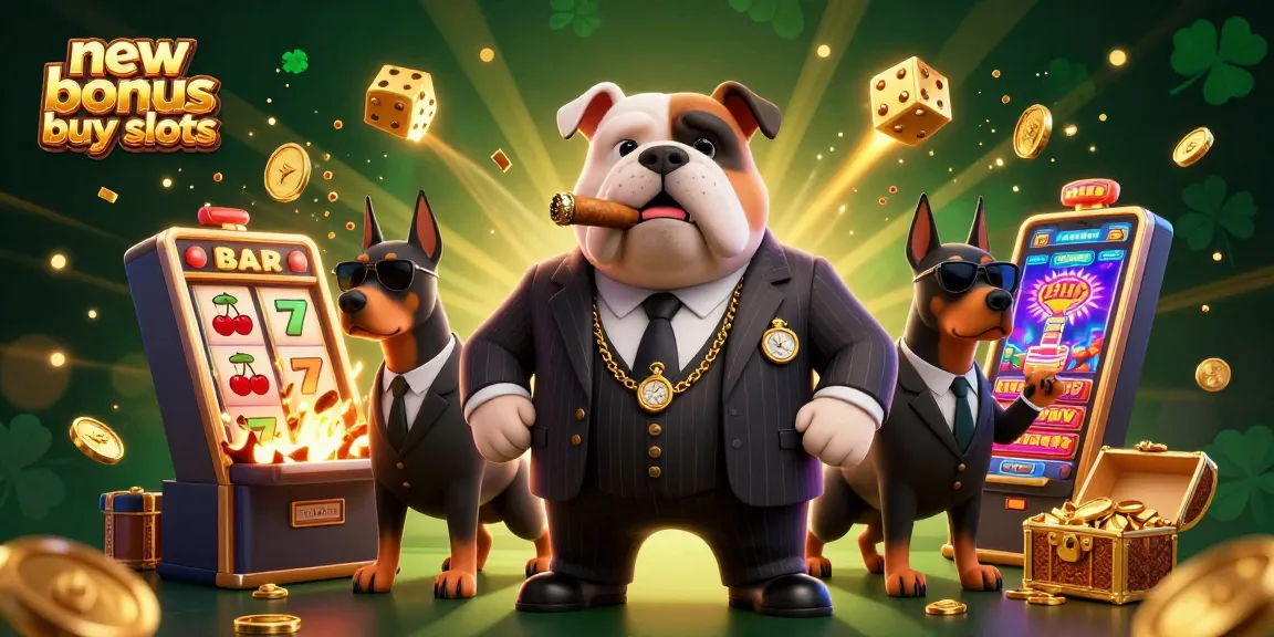 Experience new bonus buy slots excitement with 3D mafia boss and vibrant game elements.