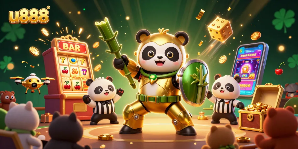 Join the excitement at u888 with 3D cartoon characters in a jackpot explosion, showcasing vibrant casino action.