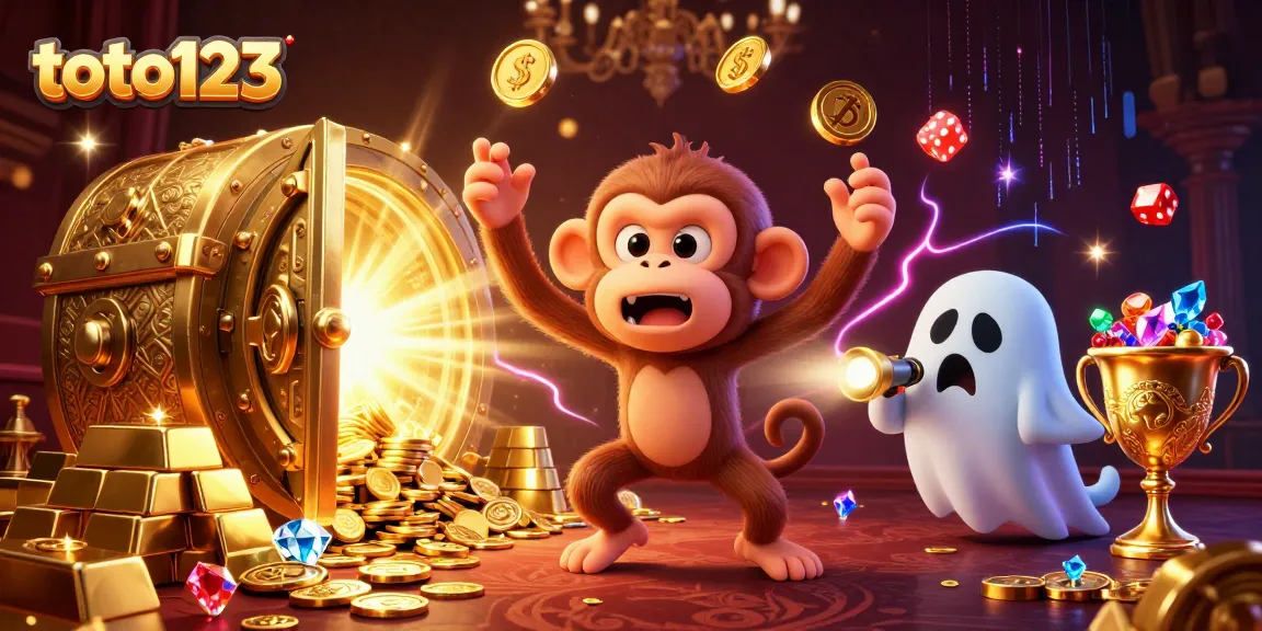 Engage in thrilling gameplay with toto123, where a mischievous monkey juggles riches in a haunted casino.