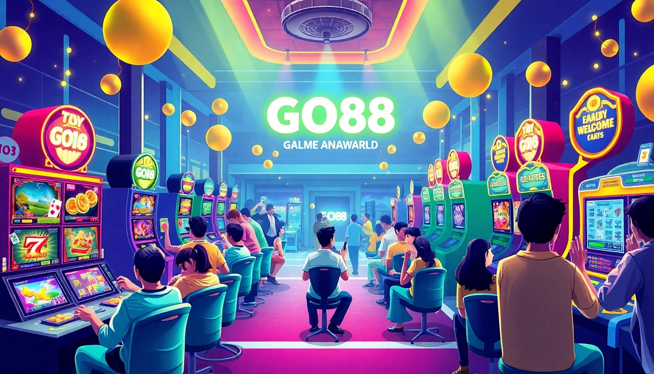 Exciting gaming environment at GO88 with players enjoying diverse games and secure payment options.