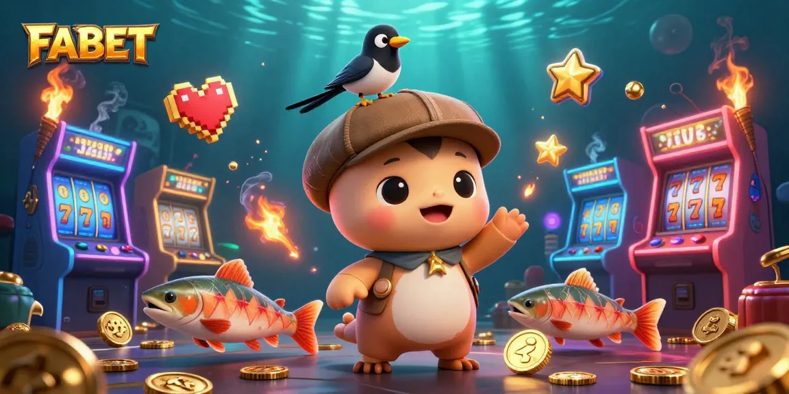 Engage with FABET's casino excitement featuring playful Nessie, a magpie, and lucky slots.