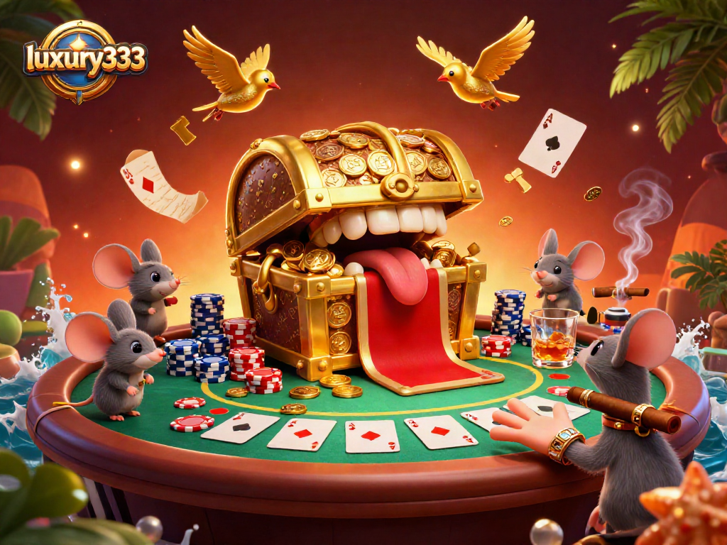 Menyelesaikan tantangan di luxury333 sambil mengumpulkan harta karun dan memenangkan chip poker di kasino 3D yang menakjubkan.