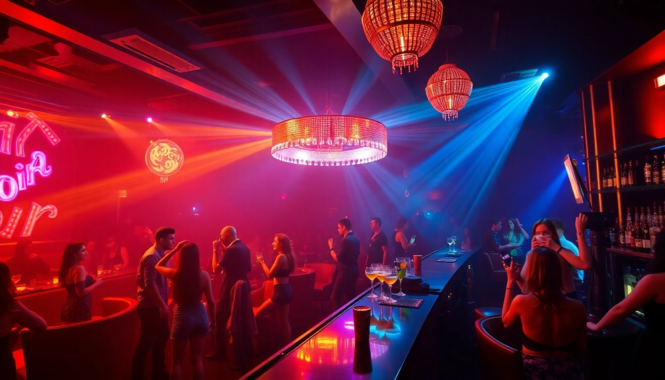 Night club sxm nightlife experience at Club Noir with vibrant lights and luxury atmosphere.