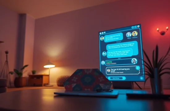 Engaging interface of a free AI sex chat, showcasing interactive adult-themed conversations.