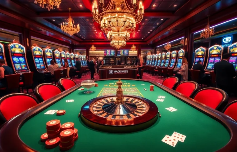 Enjoying an exciting game at 888 new casino with vibrant tables and dynamic players.